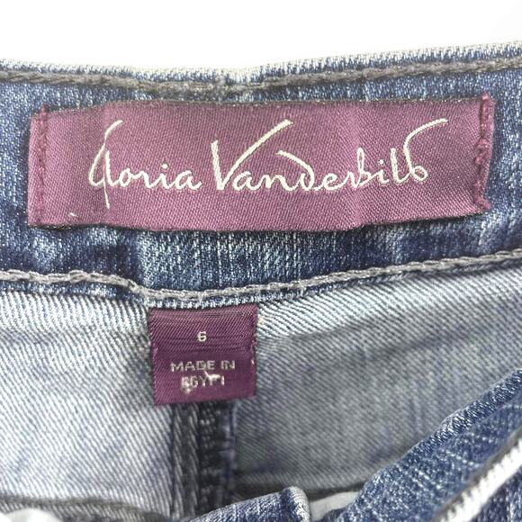 00s GLORIA VANDERBILT Vintage Blue Amanda Stone Wash Jeans - Picture 3 of 10